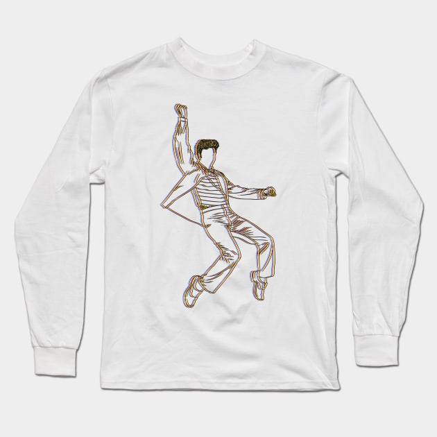 Elvis CMYK Long Sleeve T-Shirt by Vector-Market